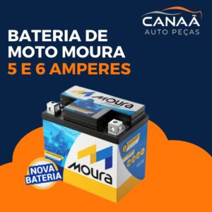 Bateria de Moto Moura 5 e 6 Amperes
