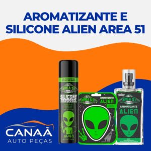 Aromatizante e Silicone Alien Área 51