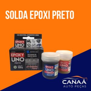 Solda Epoxi Preto