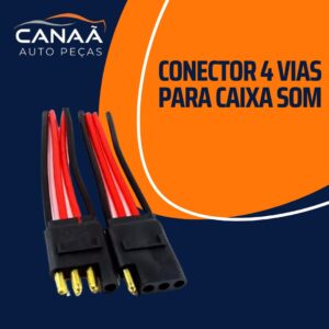Conector 4 Vias para Caixa de Som