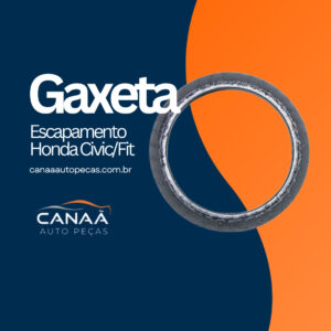 Gaxeta Escapamento Honda Civic/Fit